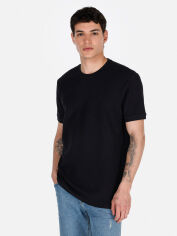 Акція на Футболка бавовняна довга чоловіча Colin's CL1074681BLK M Black від Rozetka