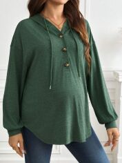Акція на Худі для вагітних жіноче SHEIN GD-00220863 XL Зелене від Rozetka