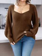 Акція на Джемпер жіночий SHEIN GD-00212505 US 28/30 Коричневий від Rozetka