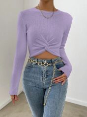 Акція на Джемпер жіночий SHEIN GD-00212633 L Фіолетовий від Rozetka