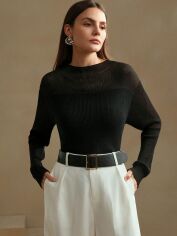 Акція на Джемпер жіночий SHEIN GD-00219886 S Чорний від Rozetka