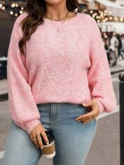 Акція на Джемпер жіночий SHEIN GD-00214895 1XL Рожевий від Rozetka