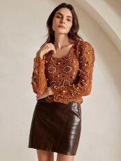 Акція на Джемпер жіночий SHEIN GD-00205248 XL Бежевий від Rozetka