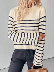 Акція на Джемпер жіночий SHEIN GD-00194547 XL Кремовий від Rozetka