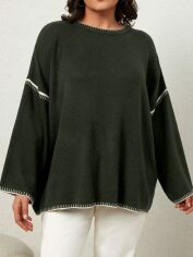 Акція на Джемпер жіночий SHEIN GD-00194629 2XL Зелений від Rozetka