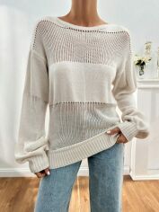 Акція на Джемпер жіночий SHEIN GD-00194112 L Бежевий від Rozetka