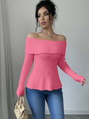 Акція на Джемпер жіночий SHEIN GD-00214679 M Рожевий від Rozetka