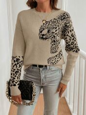 Акція на Джемпер жіночий SHEIN GD-00222346 XL Пісочний від Rozetka
