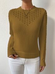 Акція на Джемпер жіночий SHEIN GD-00202564 M Коричневий від Rozetka