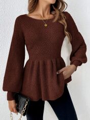 Акція на Джемпер жіночий SHEIN GD-00203670 S Теракотовий від Rozetka