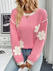 Акція на Джемпер жіночий SHEIN GD-00207303 S Рожевий від Rozetka