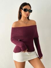 Акція на Джемпер жіночий SHEIN GD-00212436 S-Petite Фіолетовий від Rozetka