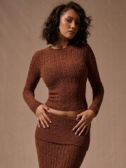 Акція на Джемпер жіночий SHEIN GD-00213929 L Коричневий від Rozetka