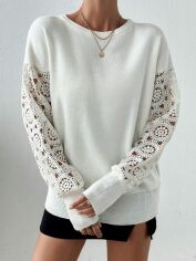 Акція на Джемпер жіночий SHEIN GD-00194113 L Білий від Rozetka