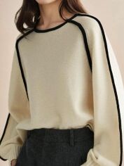 Акція на Джемпер жіночий SHEIN GD-00202653 S Чорно-білий від Rozetka