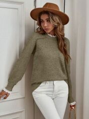 Акція на Джемпер жіночий SHEIN GD-00213659 L Зелений від Rozetka