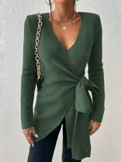 Акція на Кардиган жіночий SHEIN GD-00212229 L Зелений від Rozetka