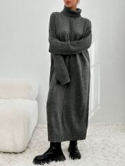 Акція на Сукня жіноча SHEIN GD-00194320 L Темно-сіра від Rozetka