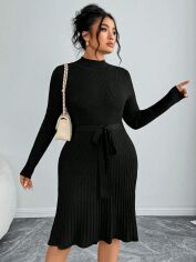Акція на Сукня жіноча SHEIN GD-00207749 1XL Чорна від Rozetka