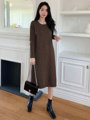 Акція на Сукня жіноча SHEIN GD-00214748 XL Коричнева від Rozetka