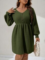 Акція на Сукня жіноча SHEIN GD-00198207 1XL Зелена від Rozetka