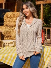Акція на Толстовка жіноча SHEIN GD-00228195 L Кремова від Rozetka