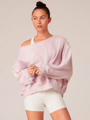 Акція на Світшот жіночий SHEIN GD-00213694 XL Світло-рожевий від Rozetka