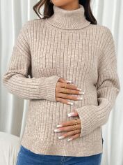 Акція на Светр для вагітних жіночий SHEIN GD-00212478 S Коричневий від Rozetka