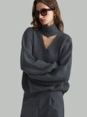 Акція на Светр жіночий SHEIN GD-00219930 S Темно-синій від Rozetka