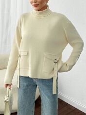 Акція на Светр жіночий SHEIN GD-00194476 One Size Кремовий від Rozetka