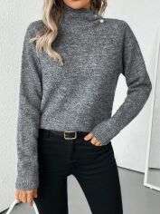Акція на Светр жіночий SHEIN GD-00210337 S Сірий від Rozetka