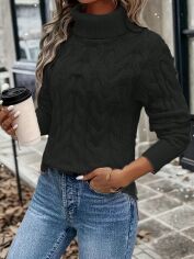 Акція на Светр жіночий SHEIN GD-00206840 L Чорний від Rozetka