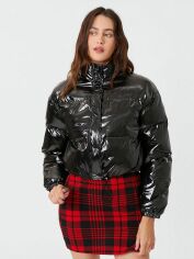 Акція на Куртка демісезонна жіноча SHEIN GD-00206916 M Чорна від Rozetka