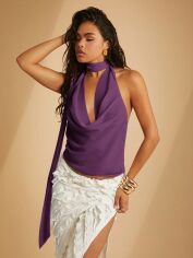 Акція на Топ жіночий SHEIN GD-00208631 XS Фіолетовий від Rozetka