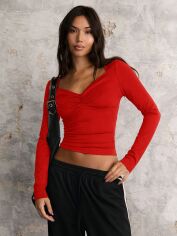 Акція на Топ жіночий SHEIN GD-00223811 XS Червоний від Rozetka