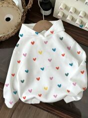Акція на Худі жіноче SHEIN GD-00214519 L Біле від Rozetka