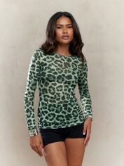 Акція на Лонгслів жіночий SHEIN GD-00219500 XL Зелений від Rozetka