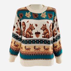 Акція на Джемпер жіночий SHEIN GD-00194179 2XL Кремовий від Rozetka