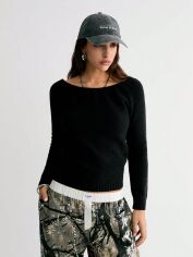 Акція на Джемпер жіночий SHEIN GD-00202984 S Чорний від Rozetka