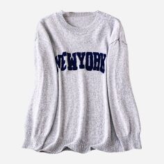Акція на Джемпер жіночий SHEIN GD-00204843 3XL Сірий від Rozetka