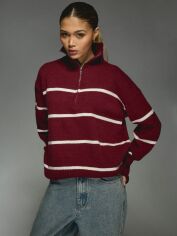 Акція на Джемпер жіночий SHEIN GD-00207354 XL Бордовий від Rozetka