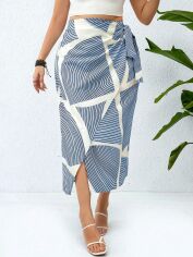 Акція на Спідниця жіноча SHEIN GD-00228043 1XL Синя від Rozetka