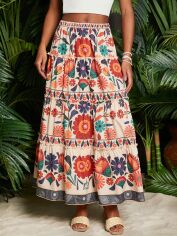 Акція на Спідниця жіноча SHEIN GD-00226741 2XL Різнокольорова від Rozetka