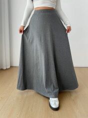 Акція на Спідниця жіноча SHEIN GD-00193362 1XL Темно-сіра від Rozetka