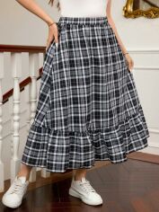Акція на Спідниця жіноча SHEIN GD-00195655 4XL Чорно-біла від Rozetka