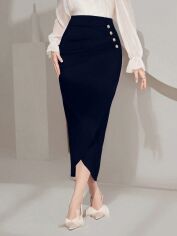 Акція на Спідниця жіноча SHEIN GD-00221075 L Синя від Rozetka