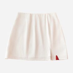 Акція на Спідниця жіноча SHEIN GD-00201866 0XL Біла від Rozetka