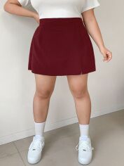 Акція на Спідниця жіноча SHEIN GD-00223095 4XL Бордова від Rozetka