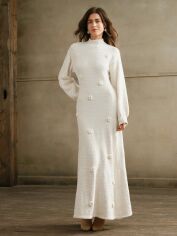 Акція на Сукня жіноча SHEIN GD-00206970 L Кремова від Rozetka