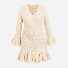 Акція на Сукня жіноча SHEIN GD-00204664 1XL Кремова від Rozetka